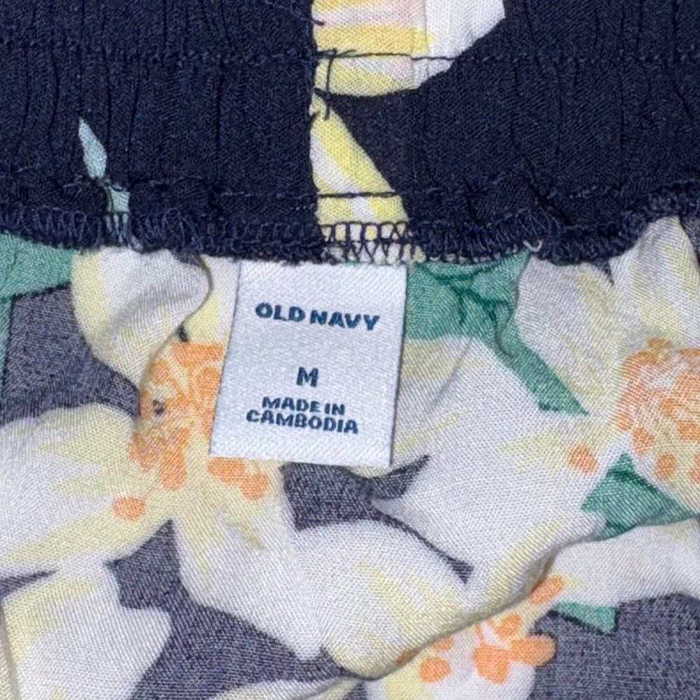 Old Navy Floral Off-the-Shoulder Tropical‎ Summer Boho Blouse M - Picture 7 of 8